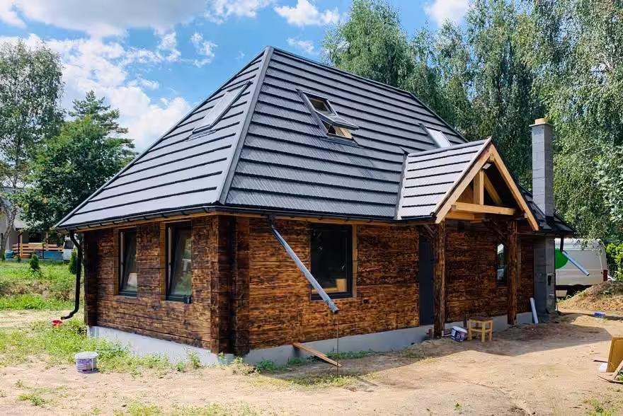 Zdjęcie realizacji z blachodachówką Janosik